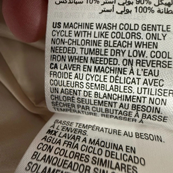 INC Velvet Blazer Women’s Plus Size XXL 2X Champagne Single Button Jacket Velour - Picture 8 of 8